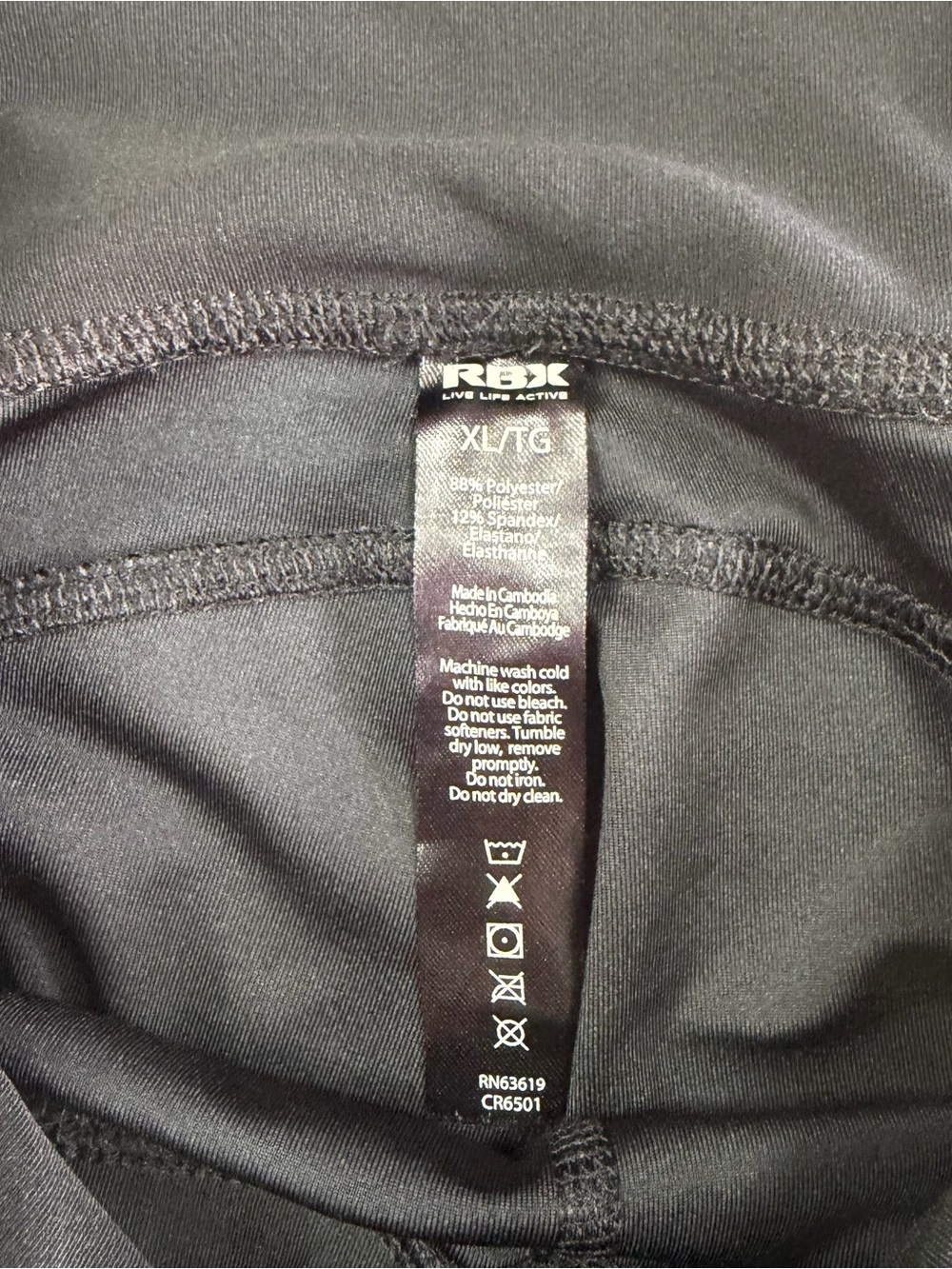 Bundle of 7 black and gray leggings size XL and 1 in a size XXL - Picture 5 of 16